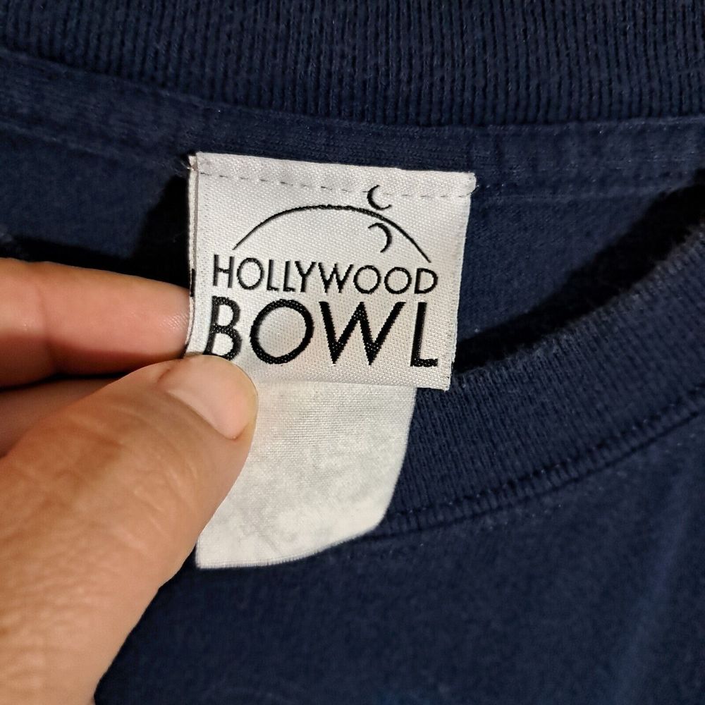 Disney Hollywood Bowl 2005 T-Shirt Blue Medium Fireworks Mickey Mouse Disneyland - Picture 9 of 11